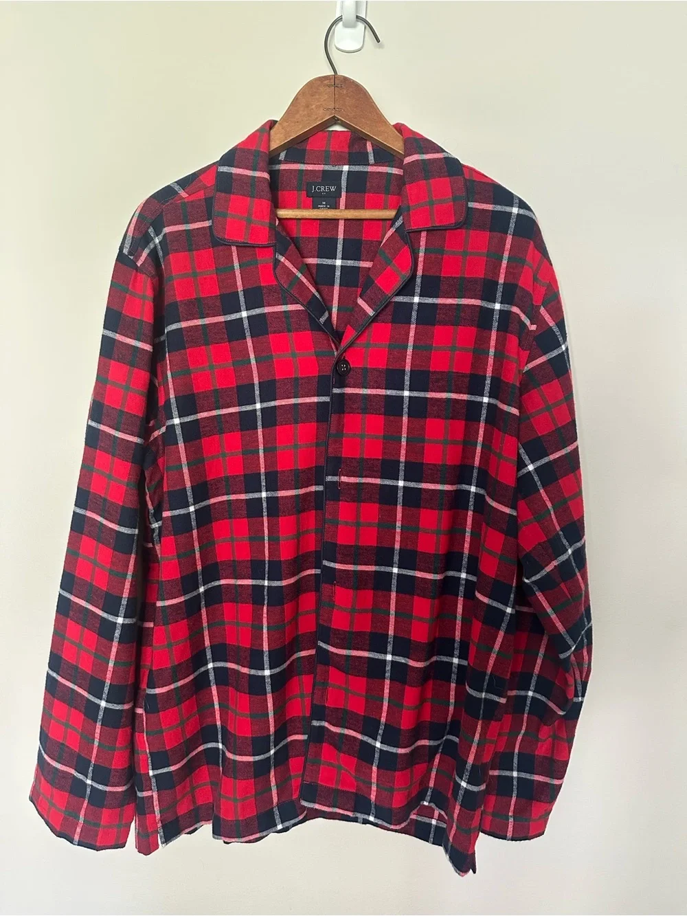 J. Crew Red and Black Plaid Button-Down Shirt